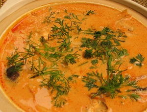 Dai style coconut chicken soup